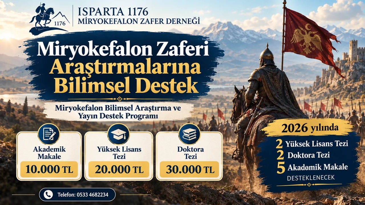 Isparta 1176 Miryokefalon Zafer Derneğinden Araştırmacılara Burs Desteği