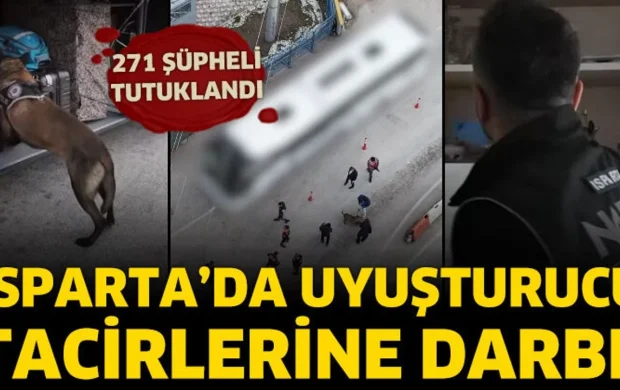 Isparta’da uyuşturucu bilançosu: 271 tutuklama