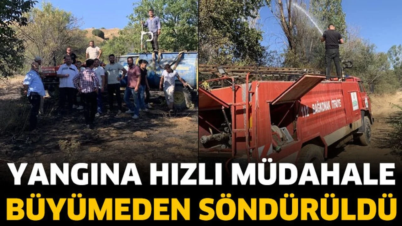Tehlike büyümeden söndürüldü