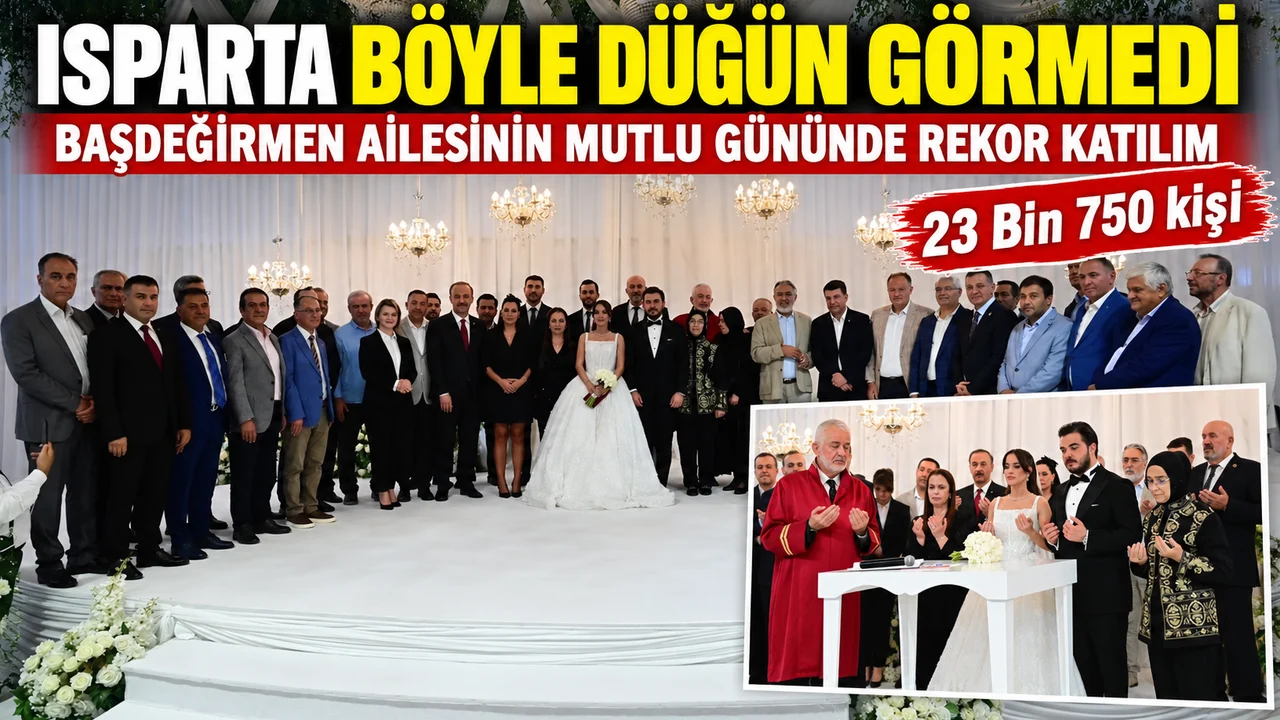 ISPARTA BÖYLE DÜĞÜN GÖRMEDİ: