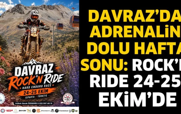 Davraz’da Adrenalin Dolu Hafta Sonu: Rock’n Rıde 24-25 Ekim’de