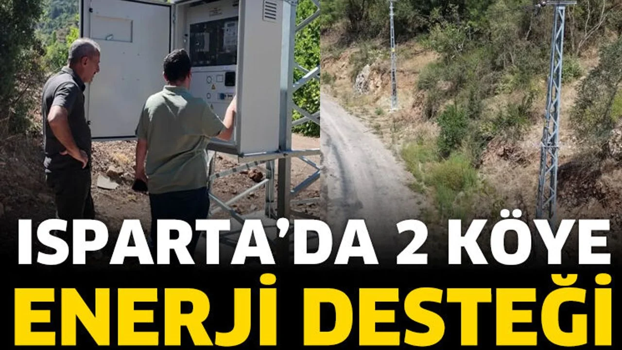 Isparta’da 2 Köye Enerji Desteği