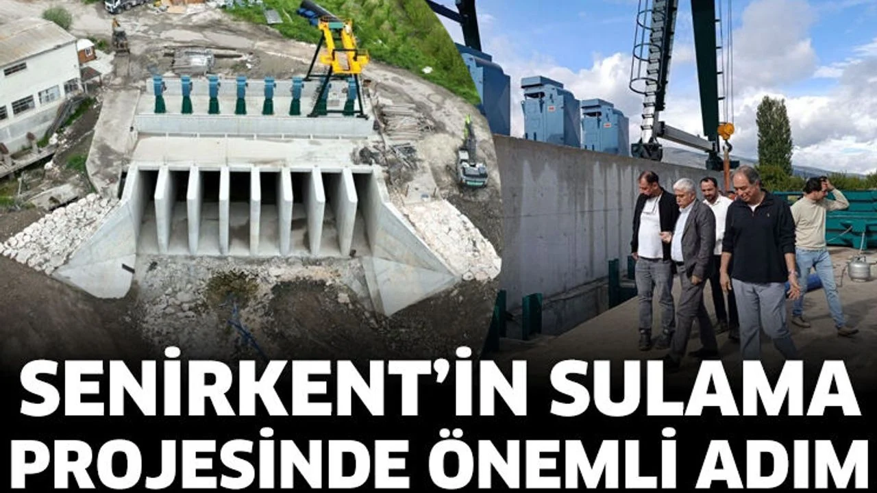 Senirkent’in sulama projesinde önemli adım