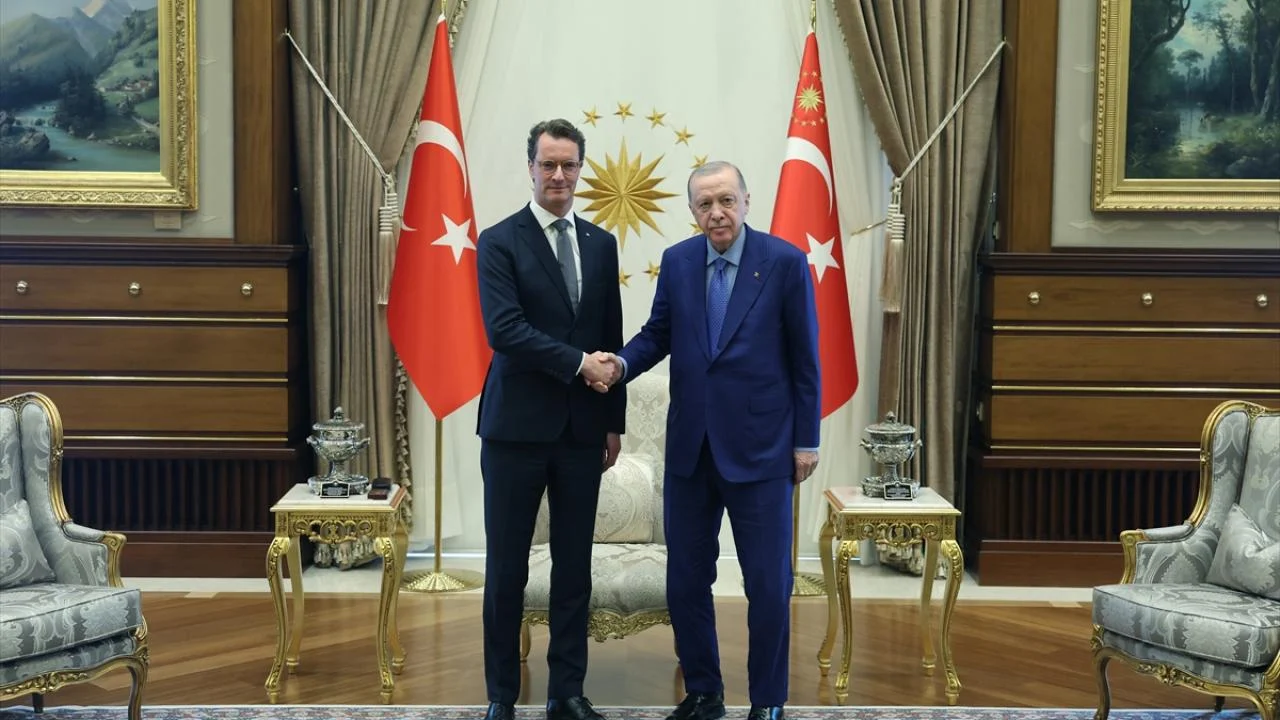 Cumhurbaşkanı Erdoğan, Almanya'nın Kuzey RenVestfalya Eyaleti Başbakanı Wüst'ü kabul etti