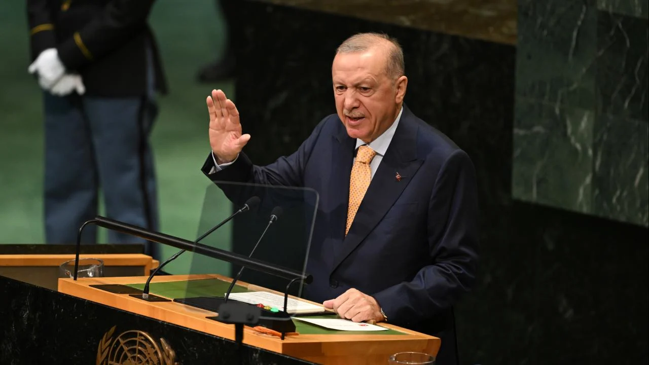 Filistinin BM Daimi Temsilciliği, Cumhurbaşkanı Erdoğan'ın BM 81. Genel Kurulu'ndaki konuşmasını paylaştı