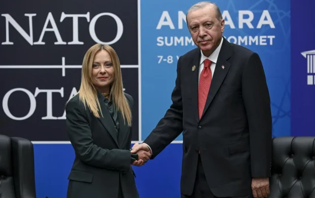 İtalya Başbakanı Meloni'den Cumhurbaşkanı Erdoğan'a teşekkür
