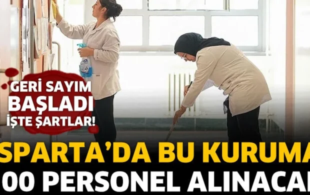 Isparta'da bu kuruma 100 personel alınacak