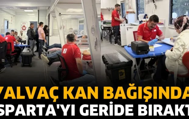 Yalvaç’ın kan bağışı seferberliği dikkat çekti