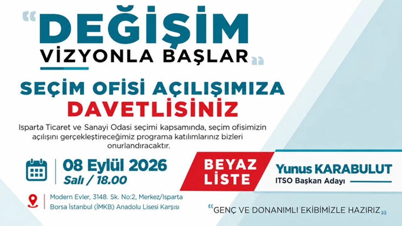 YUNUS KARABULUT’TAN SEÇİM OFİSİ AÇILIŞINA DAVET