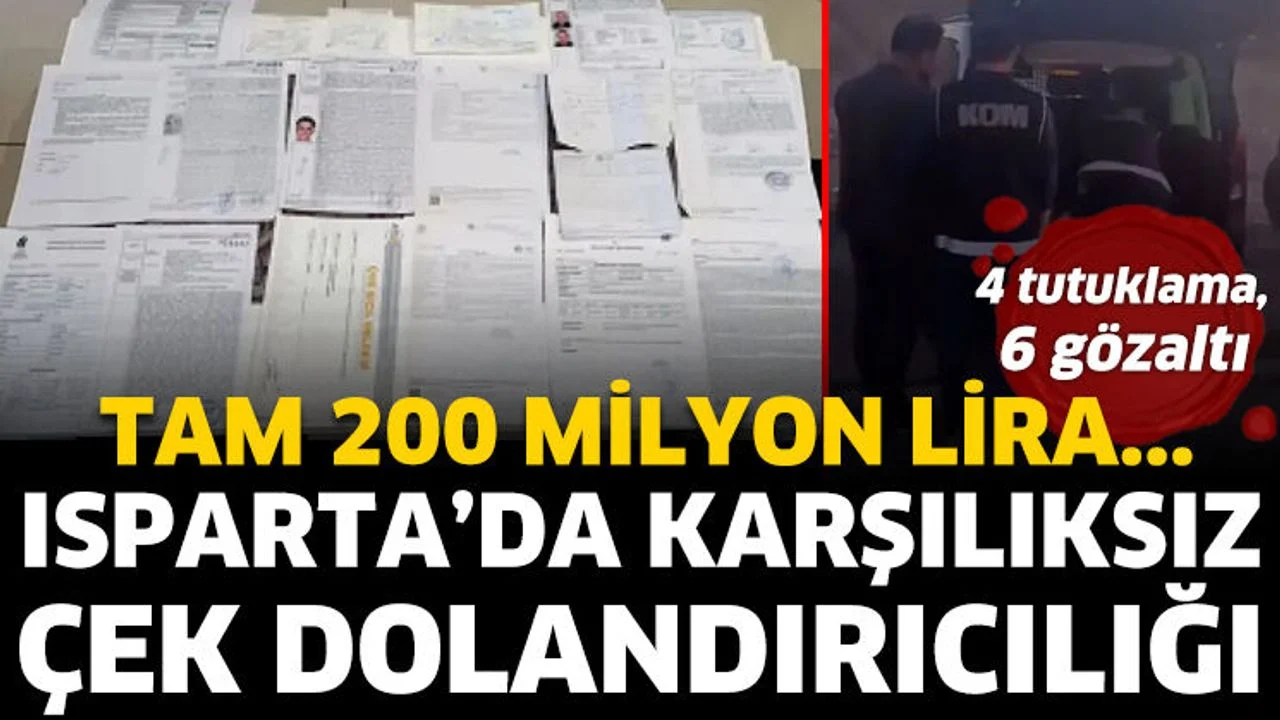 200 milyon liralık karşılıksız çek dolandırıcılığı