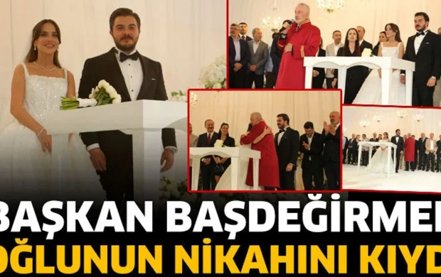 Başkan Başdeğirmen oğlunun nikahını kıydı