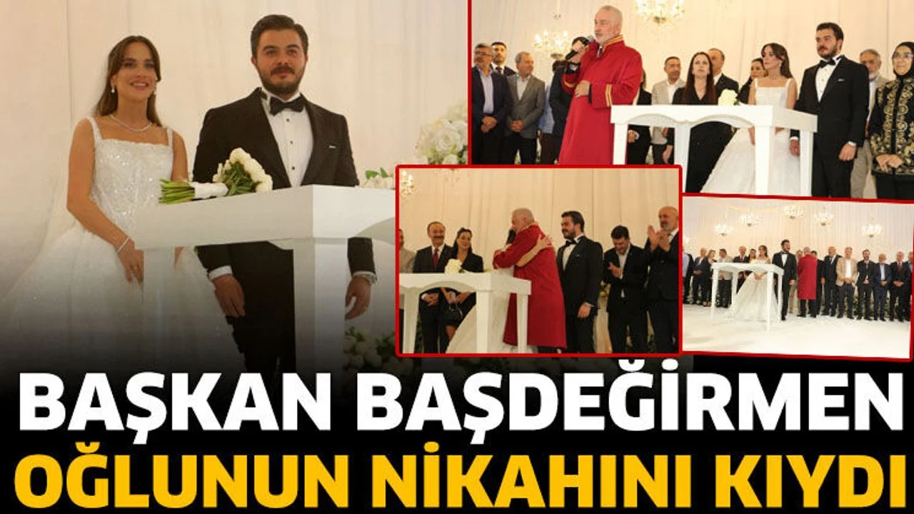 Başkan Başdeğirmen oğlunun nikahını kıydı