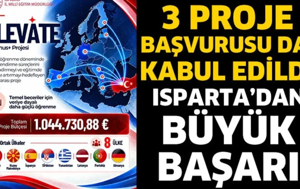 3 proje başvurusu da kabul edildi