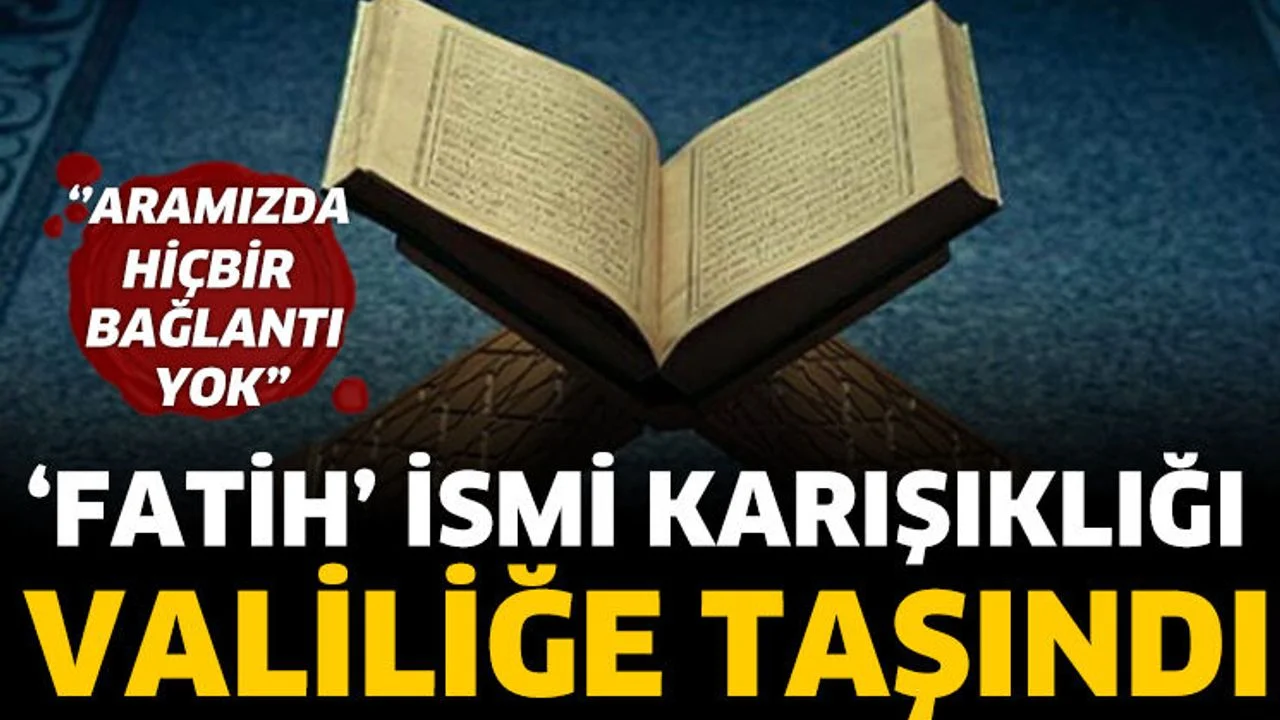 Fatih Kur’an Kursu’ndan Valiliğe ‘isim karışıklığı’ başvurusu