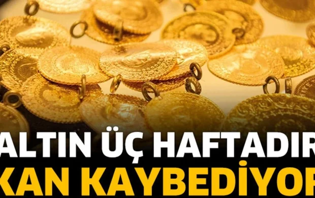 Altın üç haftadır kan kaybediyor