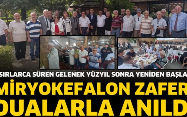 MİRYOKEFALON ZAFERİ DUALARLA ANILDI