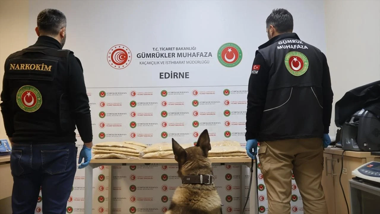 Kapıkule'de 50 kilogram uyuşturucu ele geçirildi