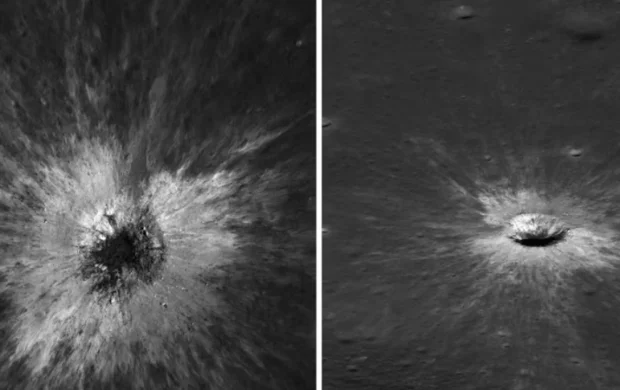 NASA uzay aracı Ay'da devasa yeni bir krater keşfetti