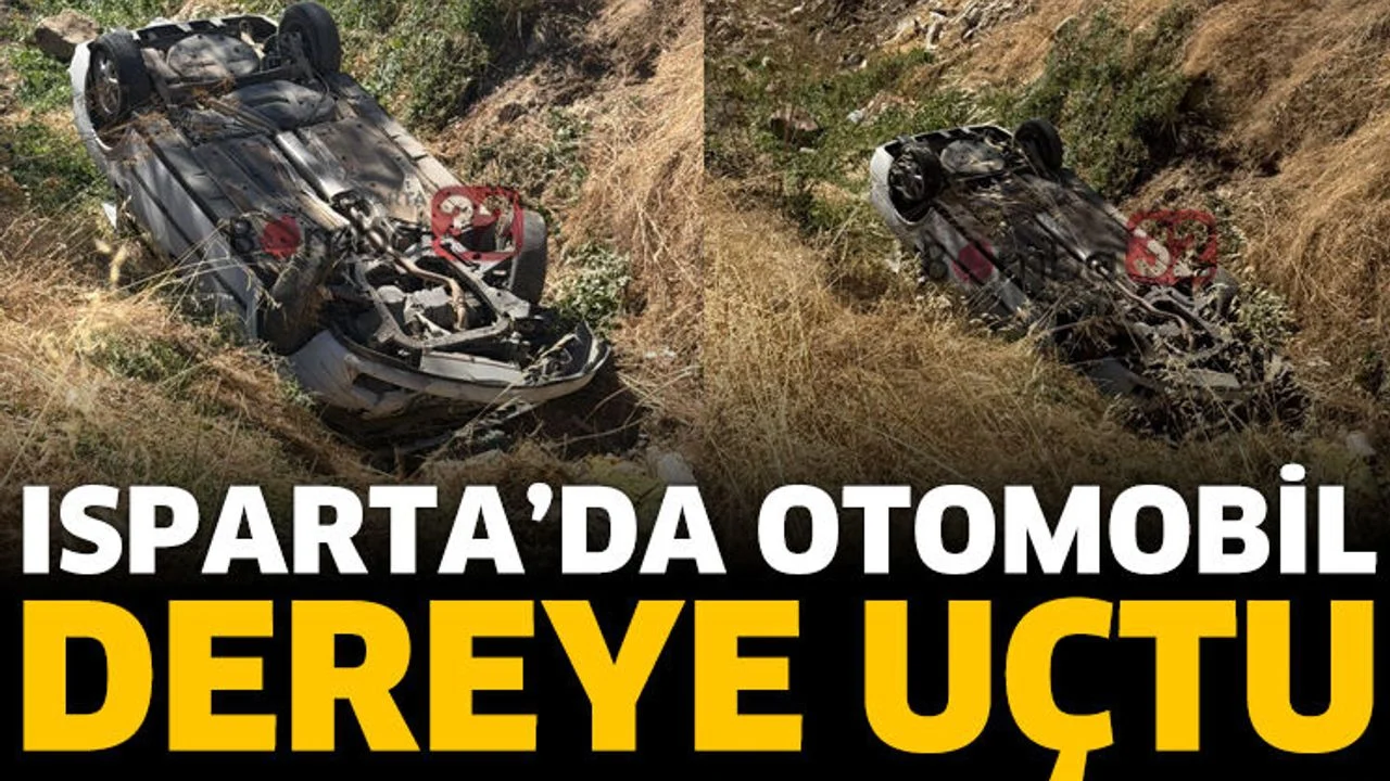 Dikkatsizlik sonucu dereye uçtu
