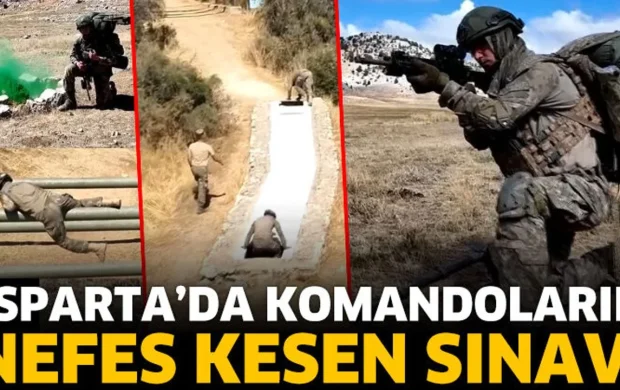 Isparta’da komandoların nefes kesen sınavı