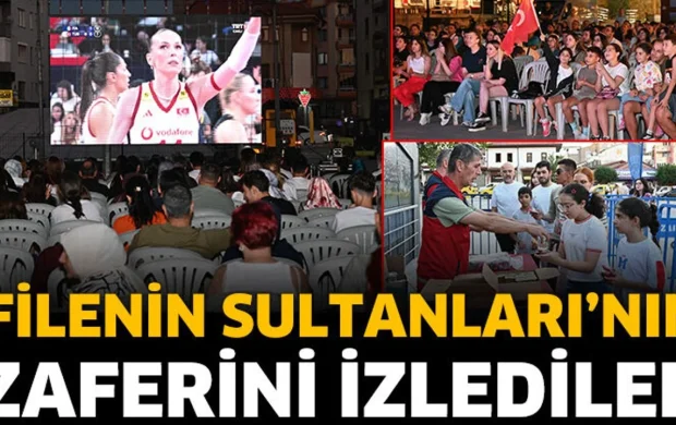 Dev ekranda Filenin Sultanları’nın zaferini izlediler