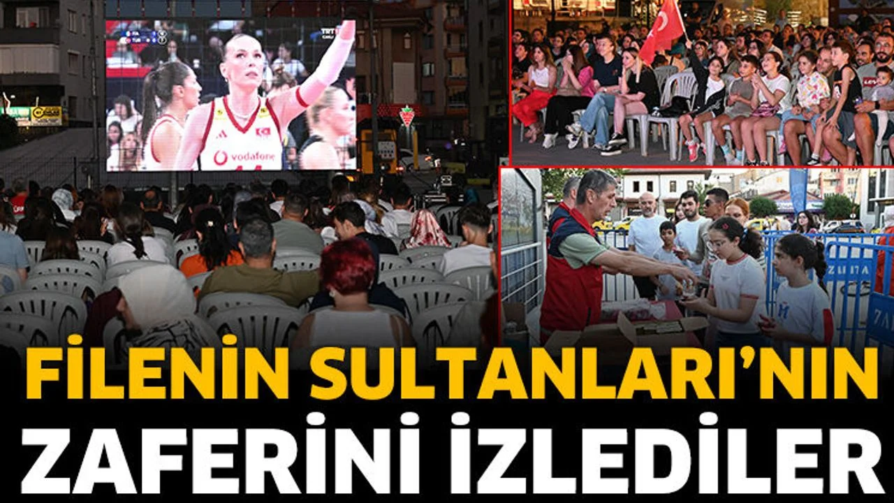 Dev ekranda Filenin Sultanları’nın zaferini izlediler