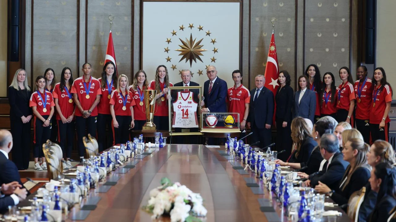 Cumhurbaşkanı Erdoğan, Filenin Sultanları'nı kabul etti