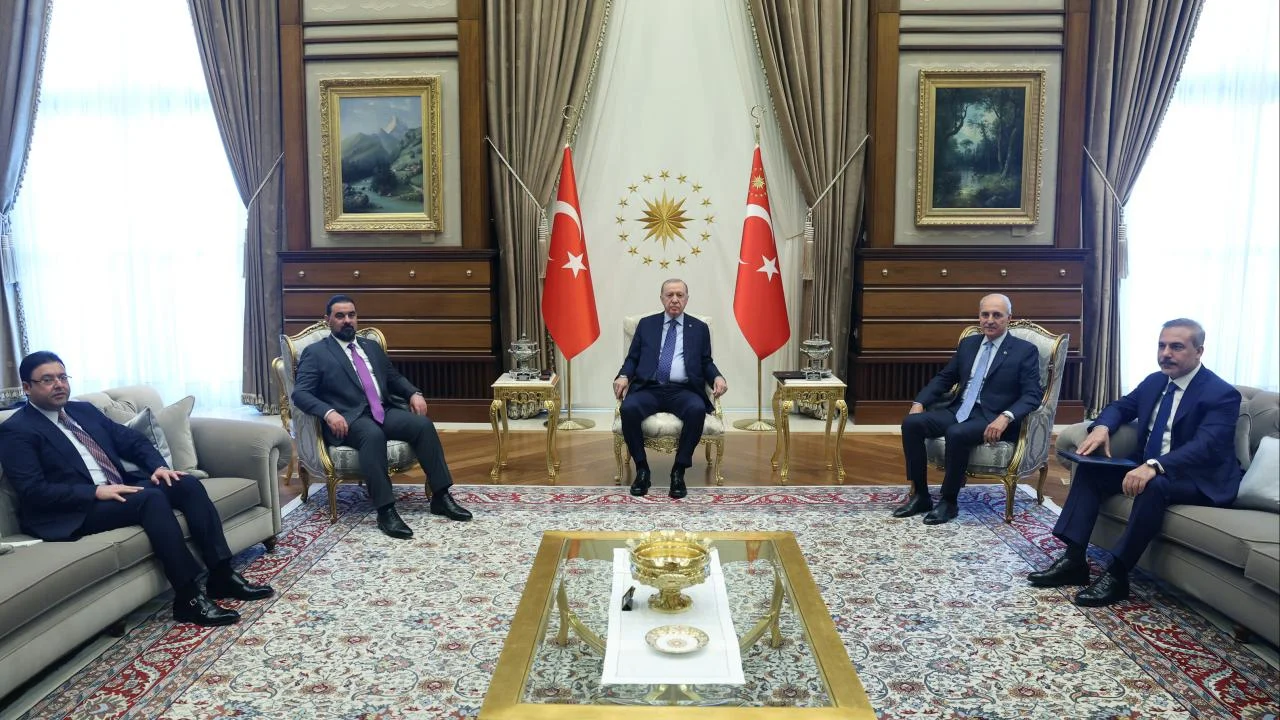 Cumhurbaşkanı Erdoğan, Irak Temsilciler Meclisi Başkanı Halbusi'yi kabul etti