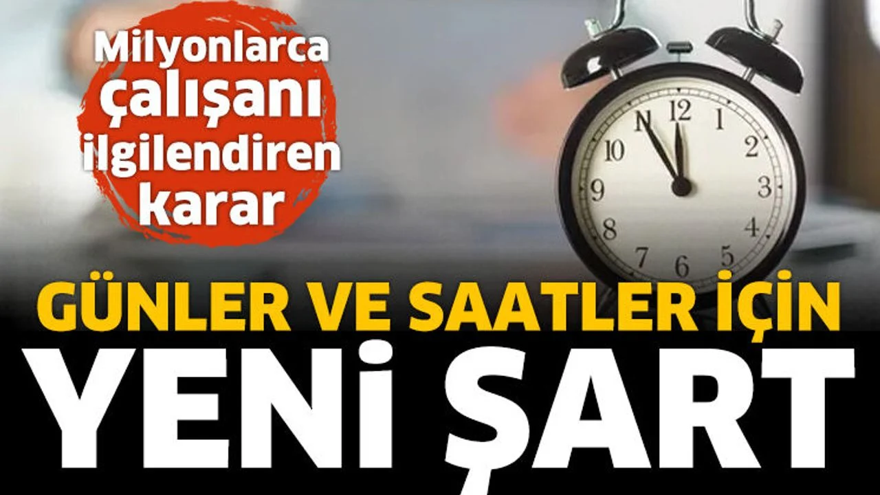 Milyonlarca çalışanı ilgilendiriyor!
