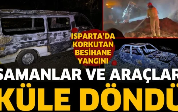 Isparta’da besihanede yangın