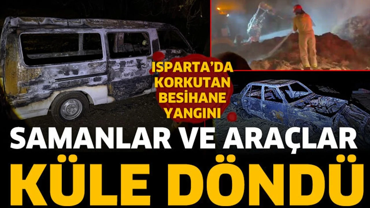 Isparta’da besihanede yangın