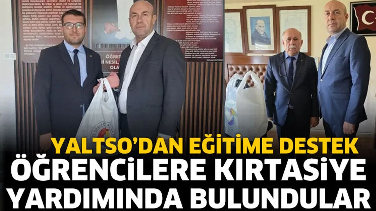 Öğrencilere kırtasiye yardımında bulundular