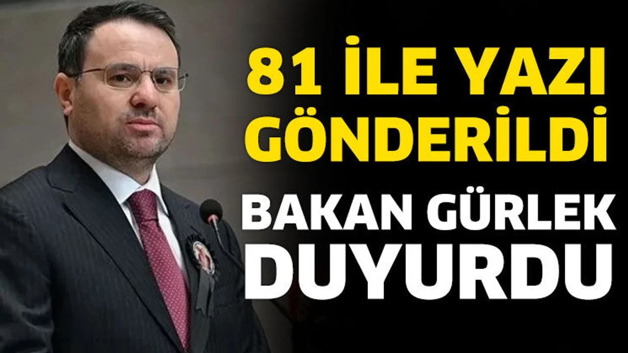 81 ile yazı gönderildi! Bakan Gürlek duyurdu
