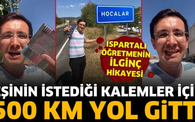 Eşinin istediği kalemler için 500 KM yol gitti