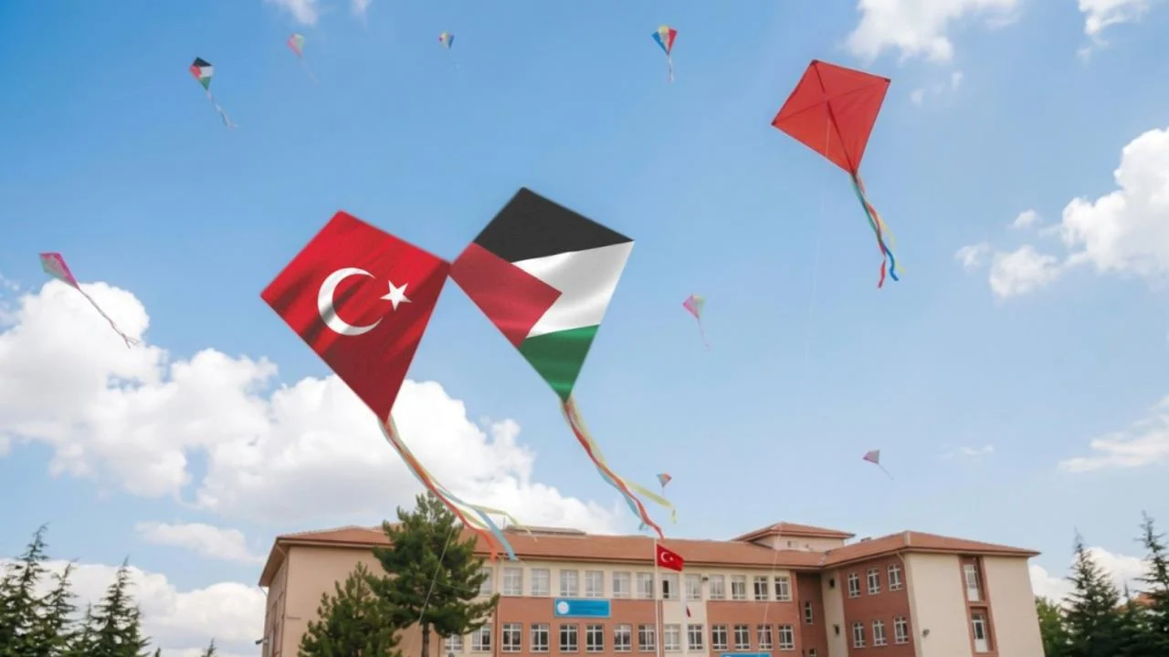 Uçurtmalar Gazzeli çocuklar için gökyüzüne bırakılacak