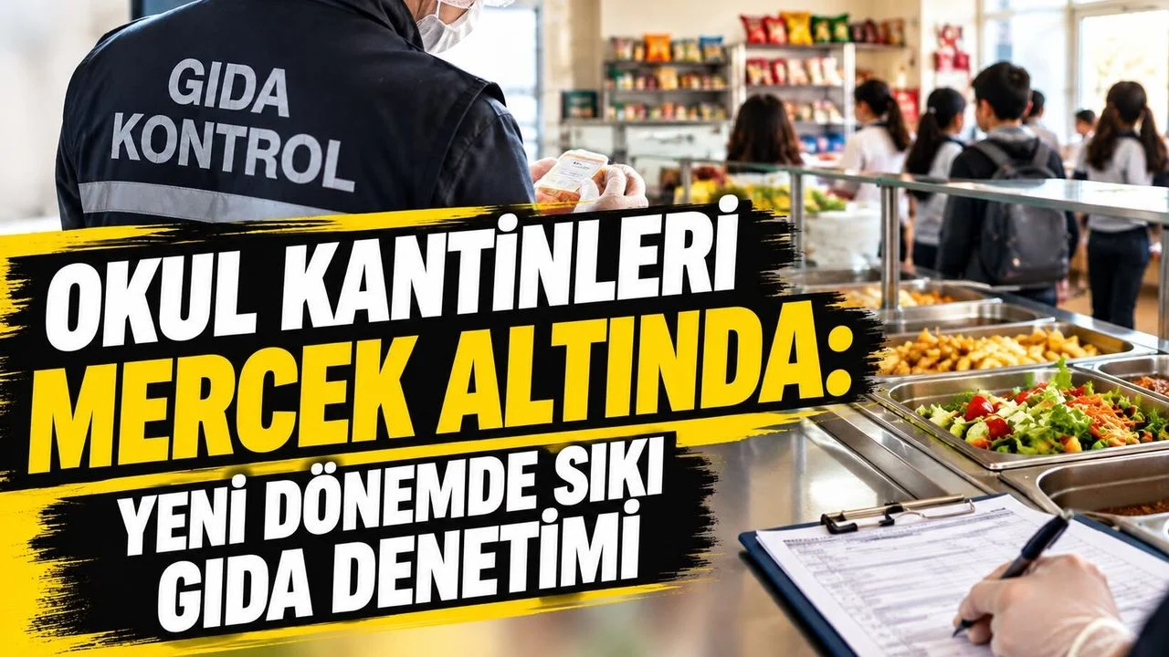 OKUL KANTİNLERİ MERCEK ALTINDA: YENİ DÖNEMDE SIKI GIDA DENETİMİ