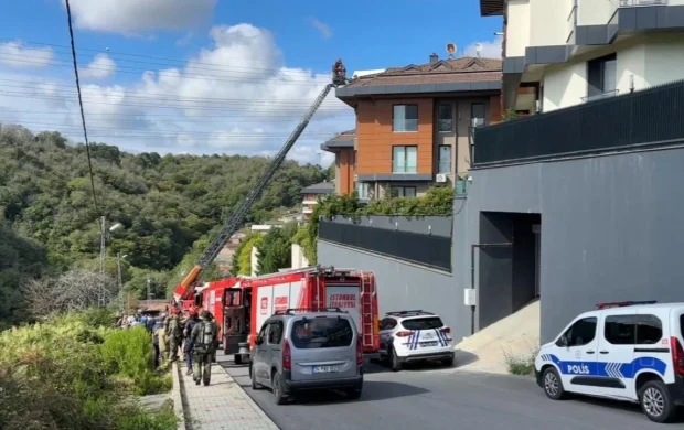 Sarıyer'de yangın: Çatıda mahsur kalan 8 kişi kurtarıldı