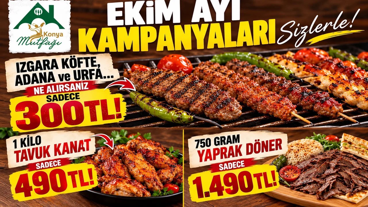 Konya mutfağı Ekim ayı kampanya
