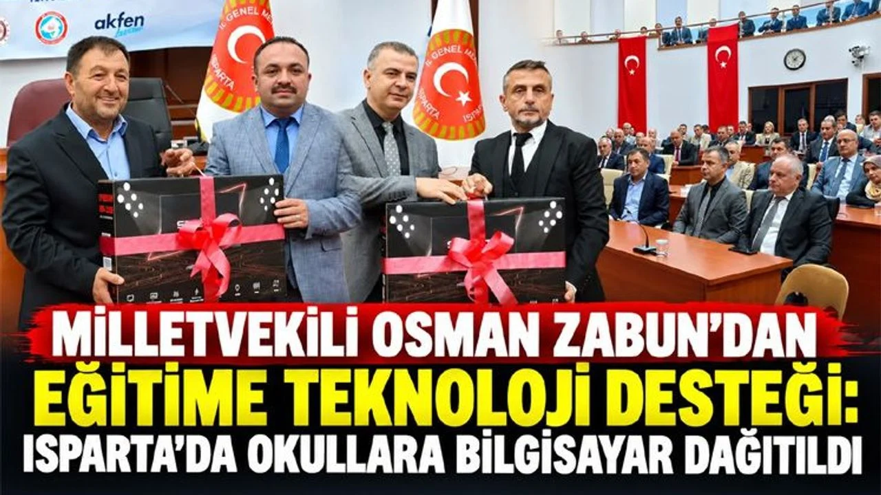 MİLLETVEKİLİ OSMAN ZABUN’DAN EĞİTİME TEKNOLOJİ DESTEĞİ: