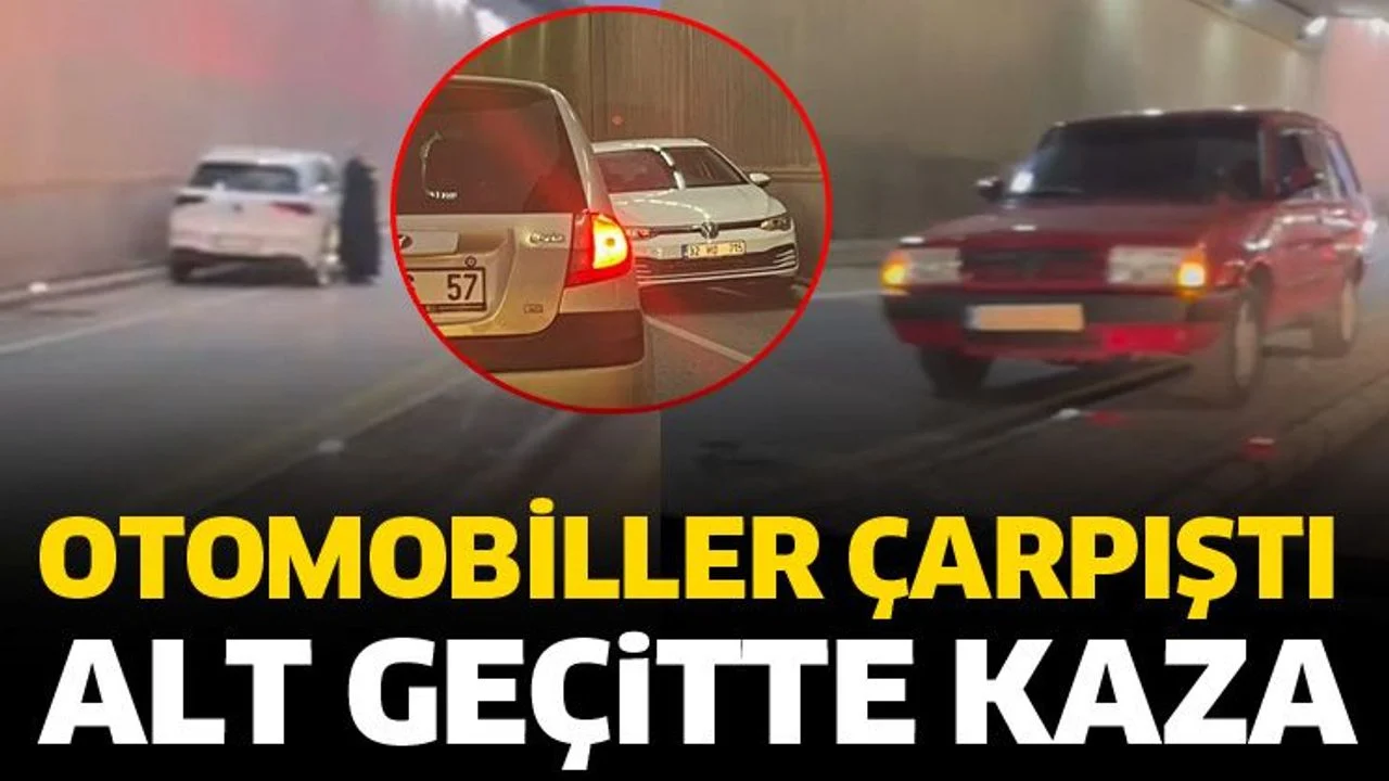 Isparta’da otomobil karşı şeride geçti