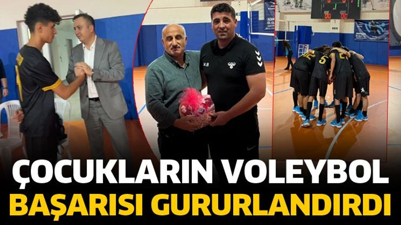 Çocukların voleybol başarısı gururlandırdı