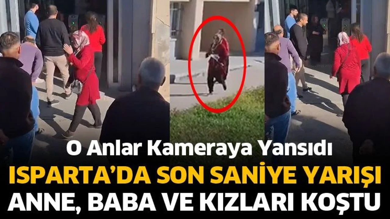 Isparta’da KPSS adayı sınava saniyeler kala yetişti