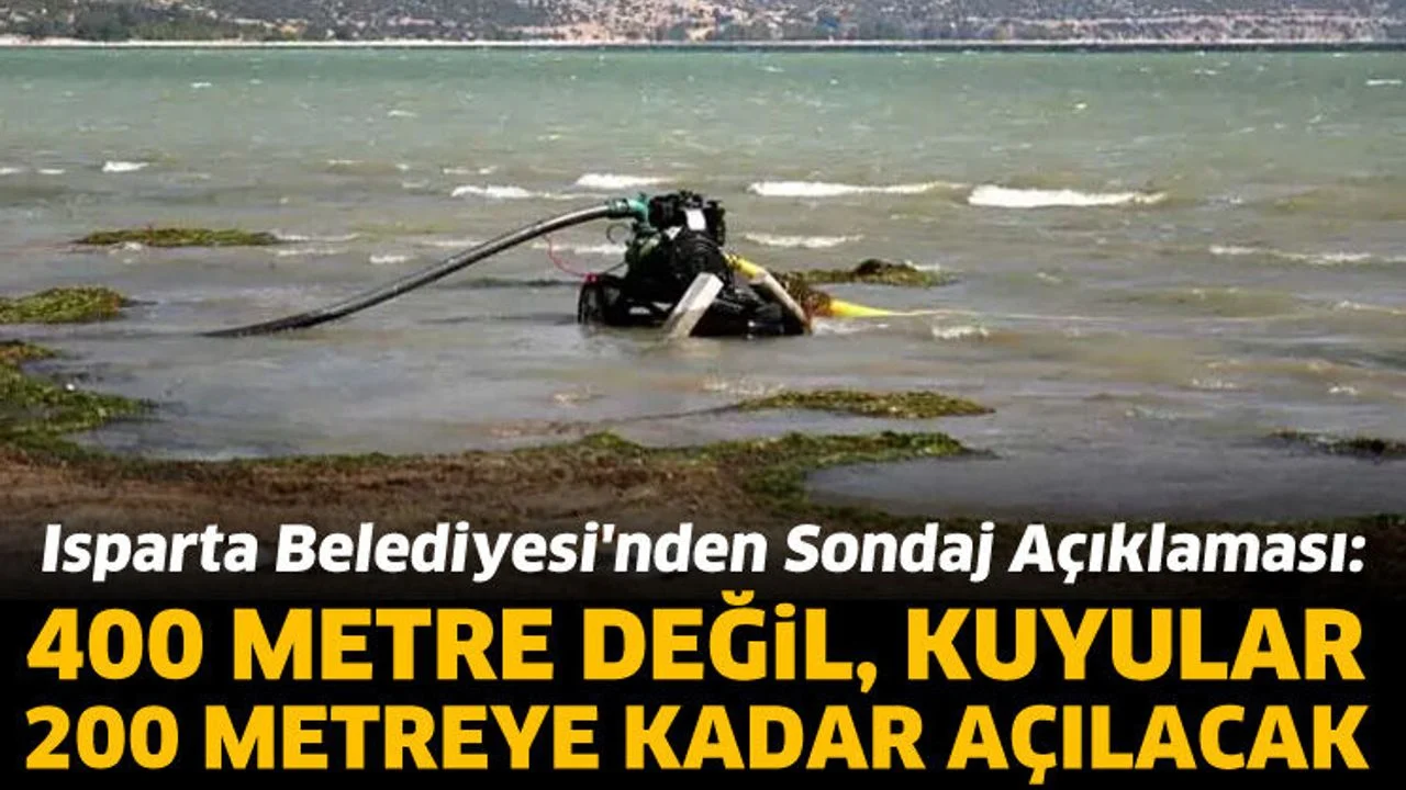 Isparta Belediyesi'nden sondaj açıklaması