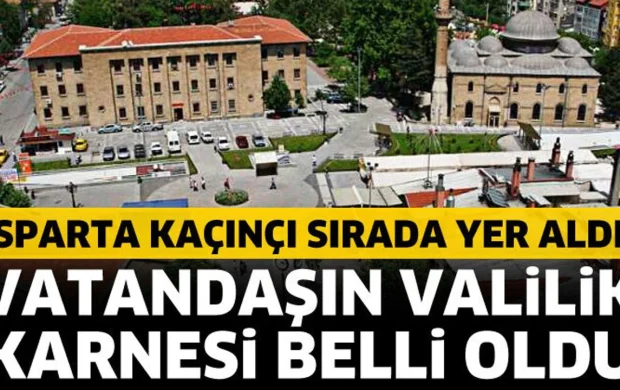 Vatandaşın valilik karnesi belli oldu