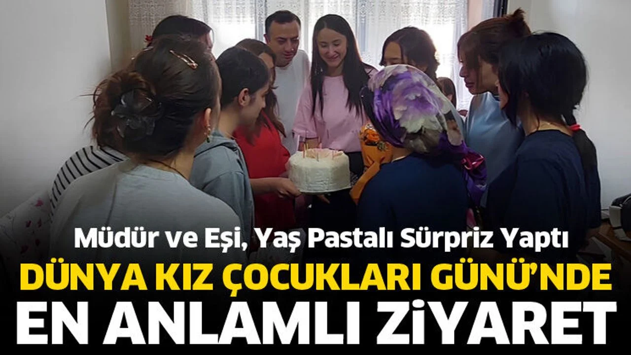 Isparta’da kız çocuklarına dünya kız çocukları günü sürprizi
