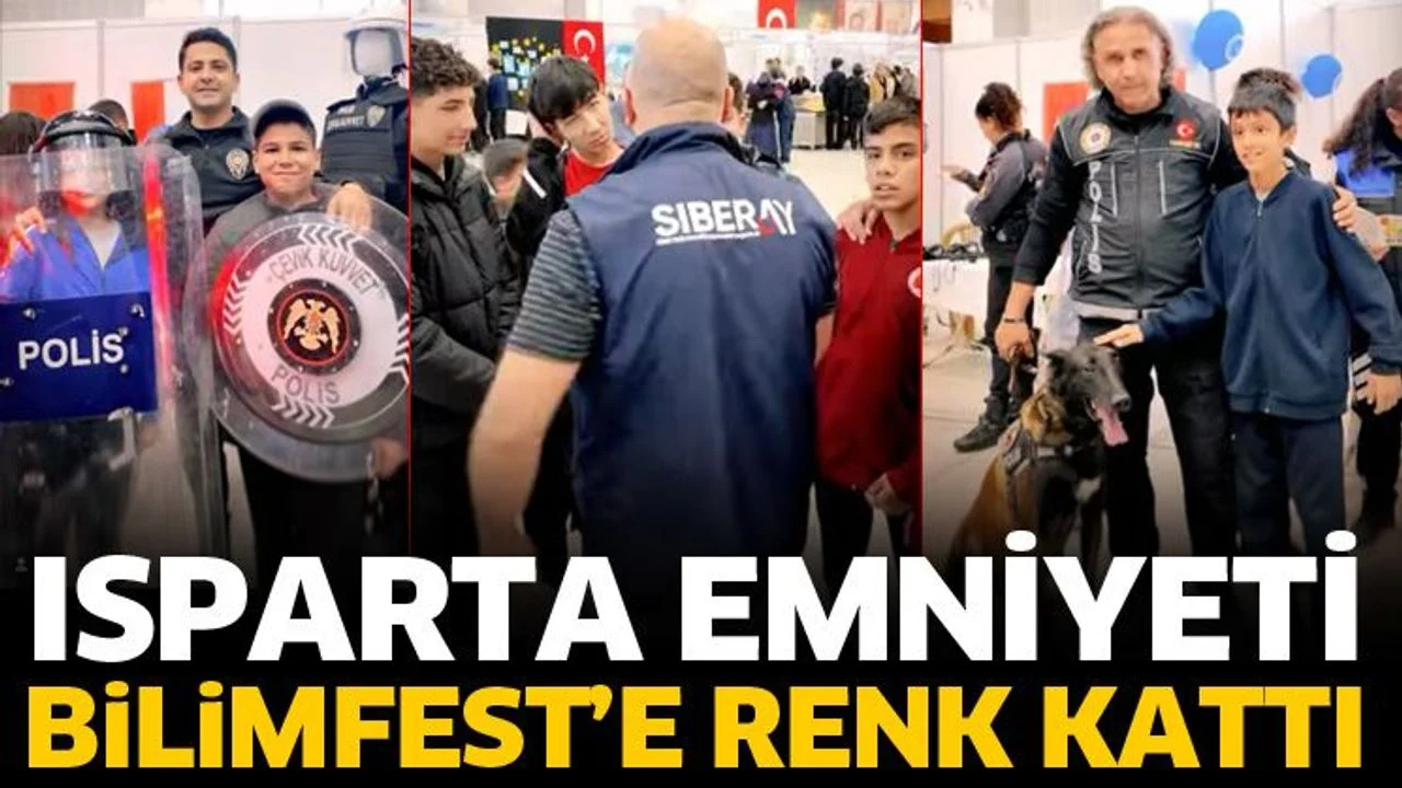 Isparta Emniyeti Bilimfest’e renk kattı