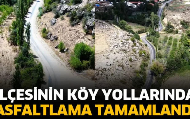 Şarkikaraağaç’ta köy yollarında asfalt çalışmaları tamamlandı