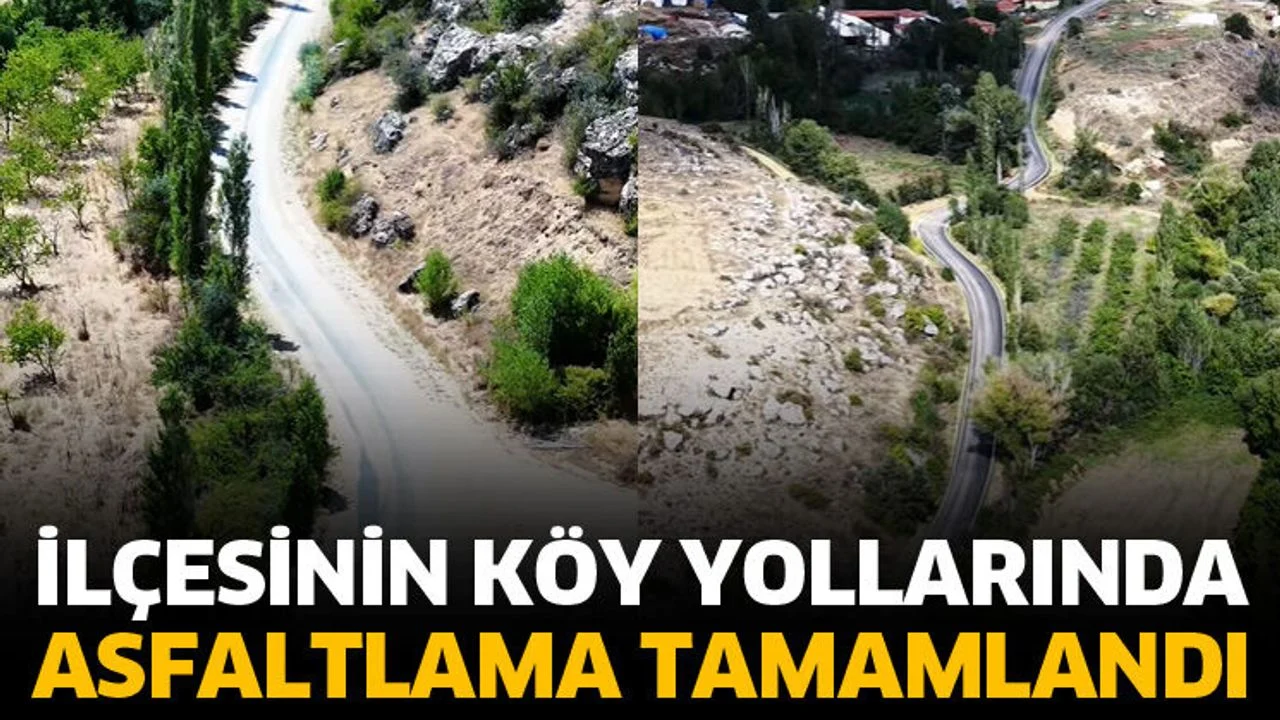 Şarkikaraağaç’ta köy yollarında asfalt çalışmaları tamamlandı
