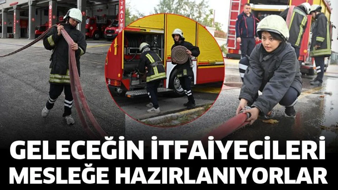 Geleceğin itfaiyecileri mesleğe hazırlanıyorlar