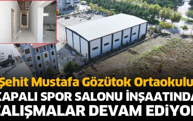 Kapalı spor salonu inşaatında sona doğru